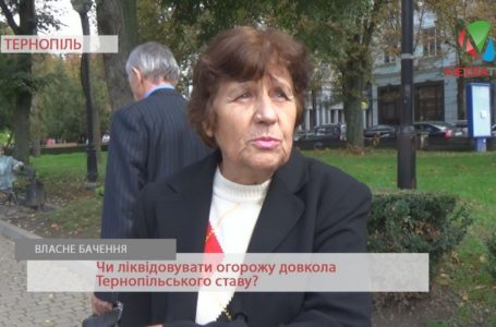 Чи ліквідовувати огорожу довкола Тернопільського ставу? (Опитування)