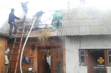 У пожежі на Зборівщині згоріли дві тони сіна