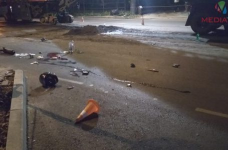 На Злуки мотоцикліст врізався в огорожу, швидка забрала у важкому стані (Фото)