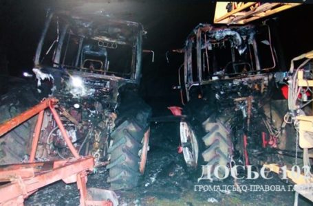 На Тернопільщині невідомі спалили техніку місцевого фермера, вартістю 60 тисяч доларів