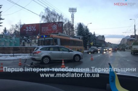 На Бандери збили велосипедиста (Фото)