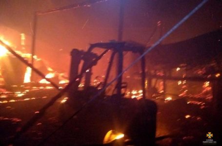 На Підволочищині згорів цех з виготовлення деревного вугілля
