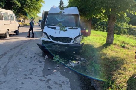 У Бережанах водій заснув за кермом і в’їхав в електроопору (Фото)