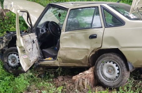 На Теребовляншині автомобіль на швидкості злетів у кювет (Фото)