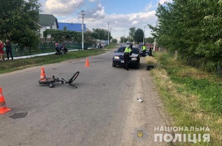 На Бучаччині водій іномарки збив 7-річного велосипедиста (Фото)