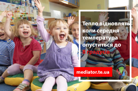 У садках Тернополя знову вимкнуть опалення
