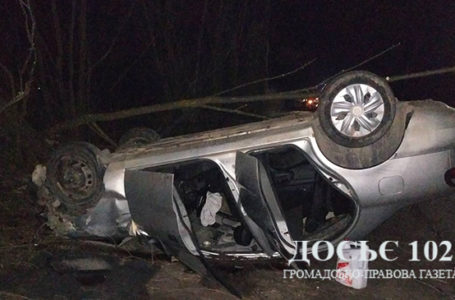 У ДТП на Зборівщині автомобіль перекинувся та злетів у кювет (Фото)