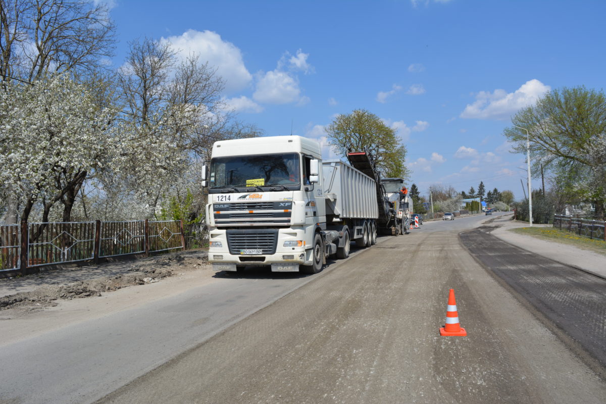 На Тернопільщині вперше за двадцять років ремонтують дорогу (Фото)