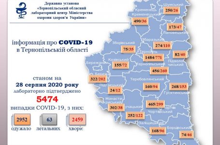 Антирекорд Covid-19 на Тернопільщині: 234 інфікованих за добу