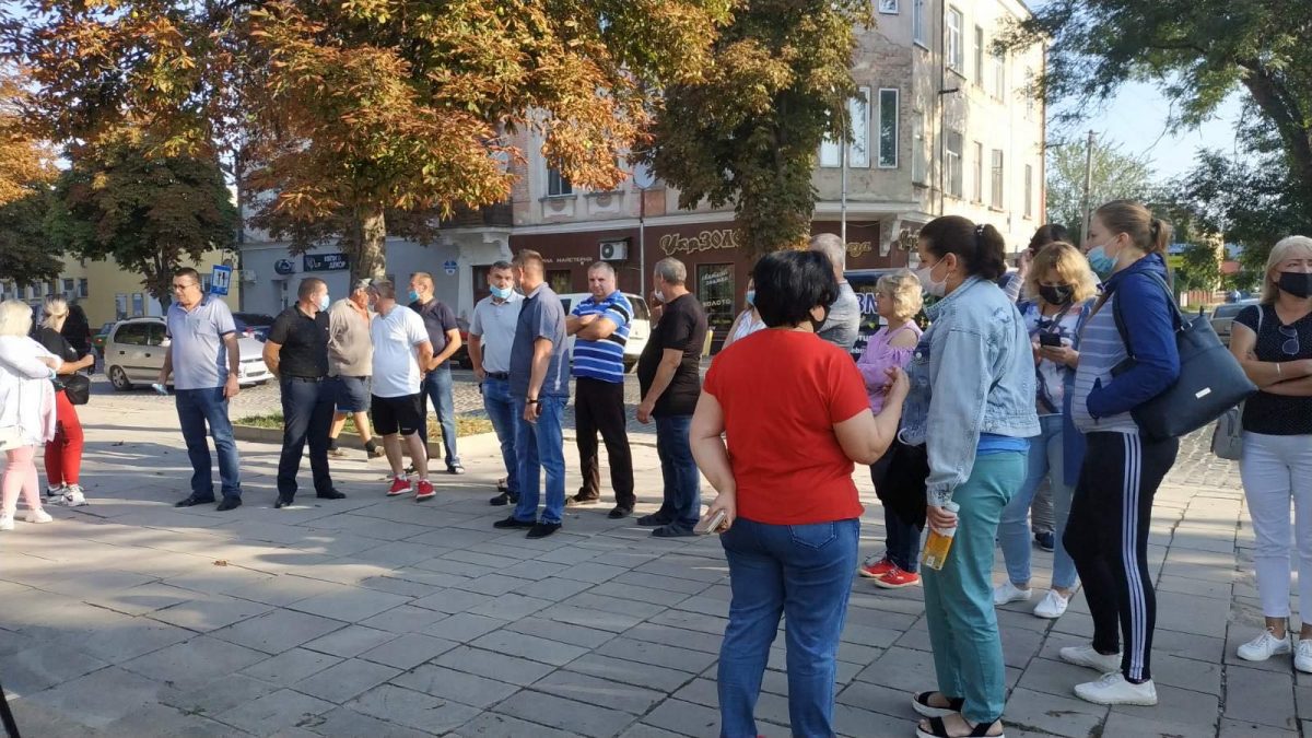 У Теребовлі протестують підприємці (Наживо)